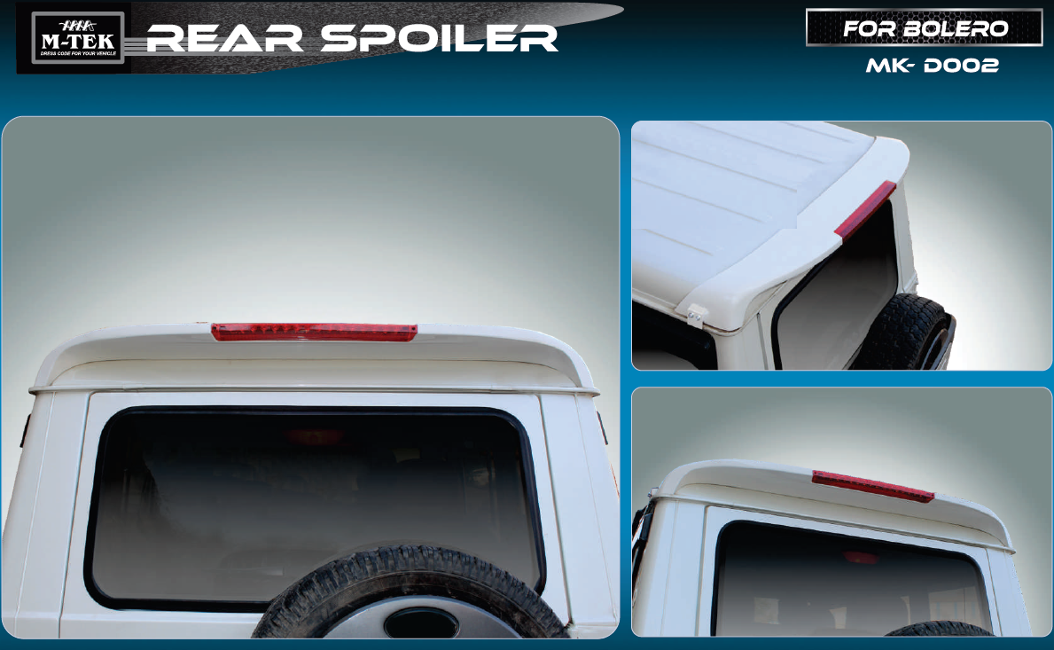 bolero rear spoiler price