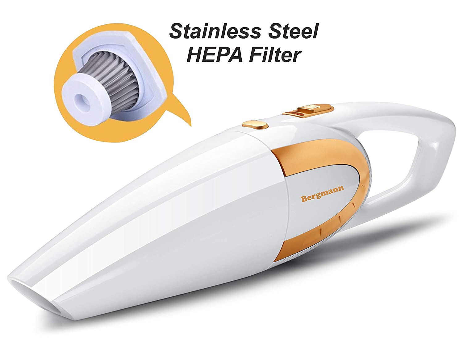 Bergmann Stunner Car Vacuum Cleaner (White) Car Accessory